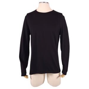 Icebreaker Men's Merino 200 Oasis Long Sleeve Crew Thermal Top Black XL